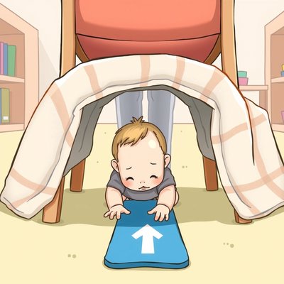 Stacja 2 — Niebieska: czołganie / zmiana poziomu