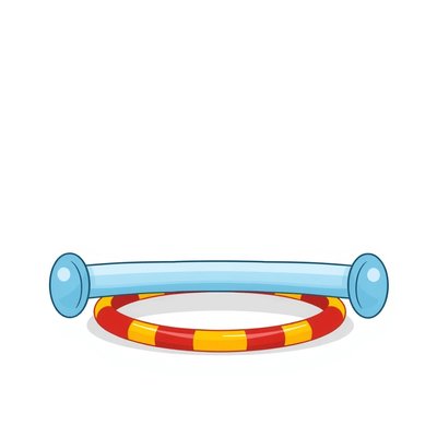 Naklejki/znaczniki hula-hoop i belka równowagi (szablon)