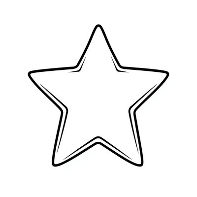 Szablon gwiazdki A4 — do druku