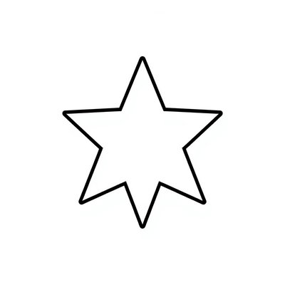 Szablon gwiazdki A4 — do druku