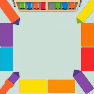 Maty na podłogę — paski kolorowe