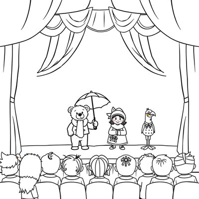 Kolorowanka — Scena teatralna