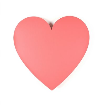 Duże papierowe serce — rekwizyt