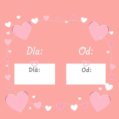 Małe walentynki do rozdania — kartki z miejscem na imię