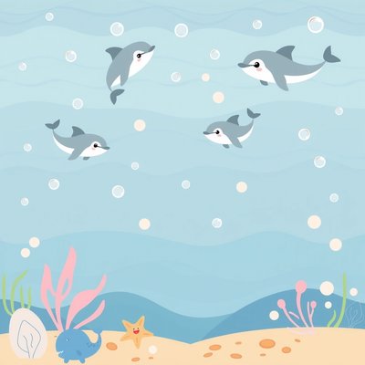 Dekoracyjne tło morskie — podkład do stolika