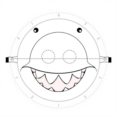 Szablon maski (talerzyk/kółko)