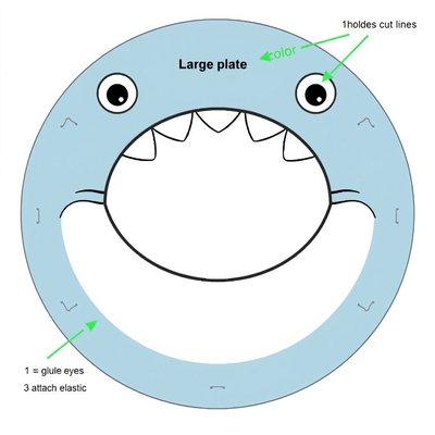 Szablon maski (talerzyk/kółko)