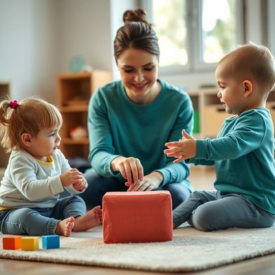 Zabawa sensoryczno-muzyczna — stukanie i rytm