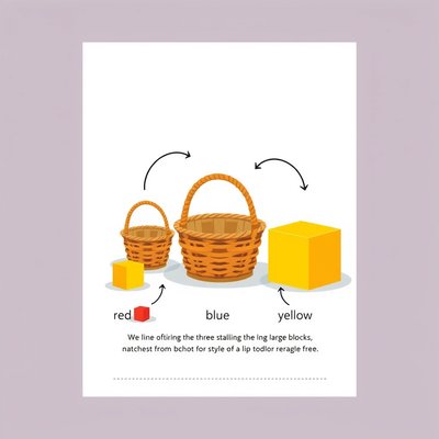 Karty do sortowania — ilustracje koszyków