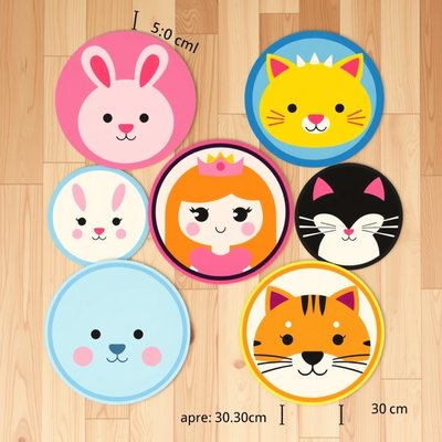 Naklejki na podłogę z postaciami (okrągłe)