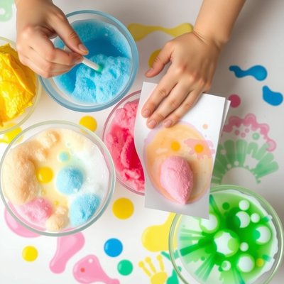 Stacja B — Bąbelkowe odbitki karnawałowe