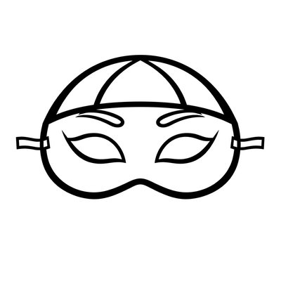 Szablon maski karnawałowej (A4 do druku)