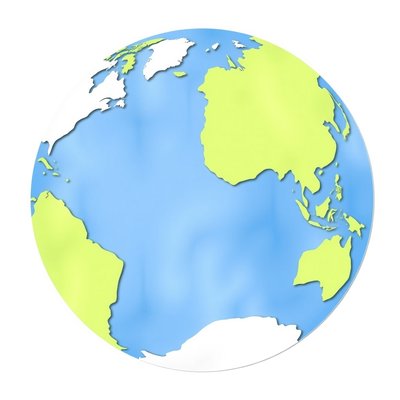 Szablon kolażu — duży okrąg Ziemi