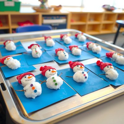 Gotowe prace suszące się na tacy