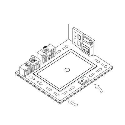 Kolorowanka: Prosta mapka biblioteki dla maluchów