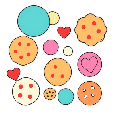 Papierowe ciasteczka na tacce (szablony)