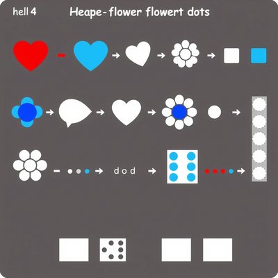 Paski 'Wzory na chusteczce' — karty z sekwencjami