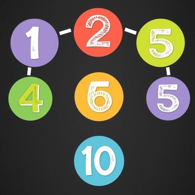 Plansza 'Skoki na liczbach' — kredowy styl