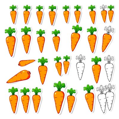 Marchewki do wycięcia