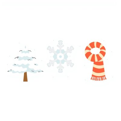 Ilustracje zimowe do powitania