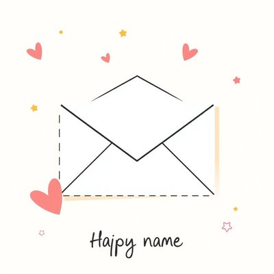 Mały rysunek do zabrania do domu (koperta z naklejką)