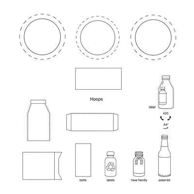Szablony do wydruku: kartonowe obręcze i etykiety