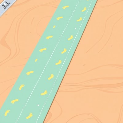 Taśma na podłogę — linia równowagi (dekal)