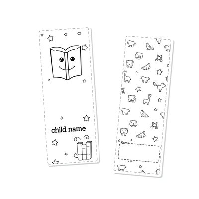 Zakładka-papierowa — szablon do ozdabiania