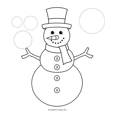 Szablon do wycinania — Części bałwana