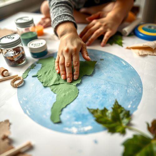 Nasza Ziemia — sensoryczna praca plastyczna na Dzień Ziemi - Scenariusz Zajęć
