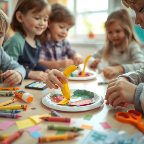 Zdrowe Jedzenie — kolorowe talerzyki - Scenariusz Zajęć