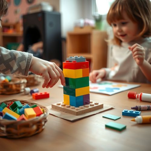 Kolorowe budowle z klocków LEGO (DUplo) - Scenariusz Zajęć