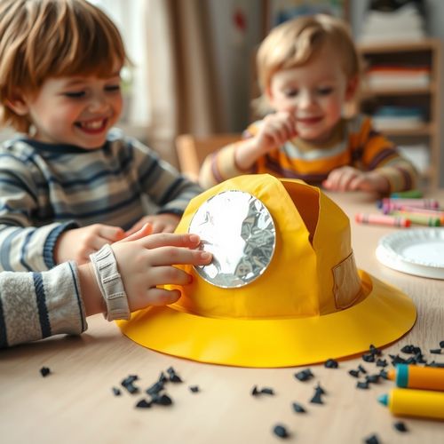 Mały górnik — papierowa czapka i węgielki - Scenariusz Zajęć