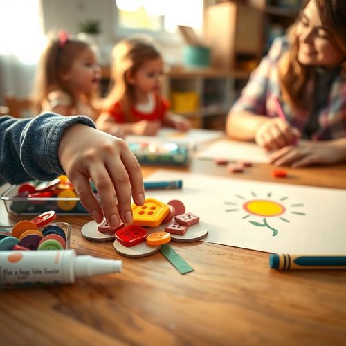 Guzikowe obrazki - Scenariusz Zajęć