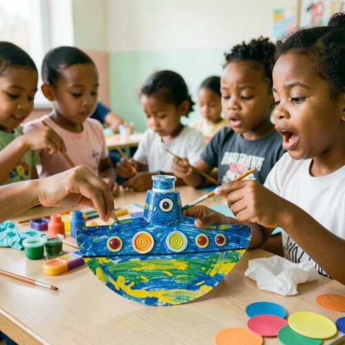 Dzień Łodzi Podwodnej — praca plastyczna - Scenariusz Zajęć