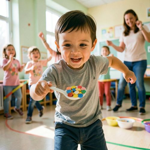 Dzień Płatków Śniadaniowych — zabawy ruchowe - Scenariusz Zajęć