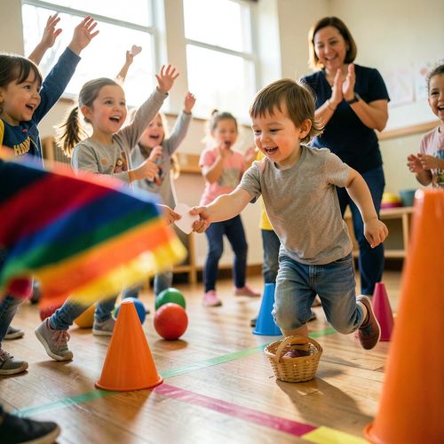 Ruchowy Dzień Mężczyzn — gry i zabawy 4–5 lat - Scenariusz Zajęć