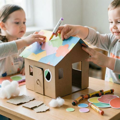 Dzień Domków Lalek — Tworzymy małe domki - Scenariusz Zajęć