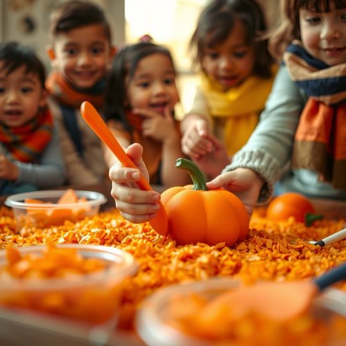 Sensoryczne Halloween dla maluszków - Scenariusz Zajęć