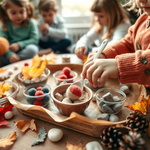 Jesienne sensoryczne odkrywanie - Scenariusz Zajęć