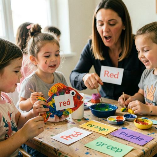 Dzień Języka Angielskiego — Kolorowe rybki (English Color Fish) - Scenariusz Zajęć