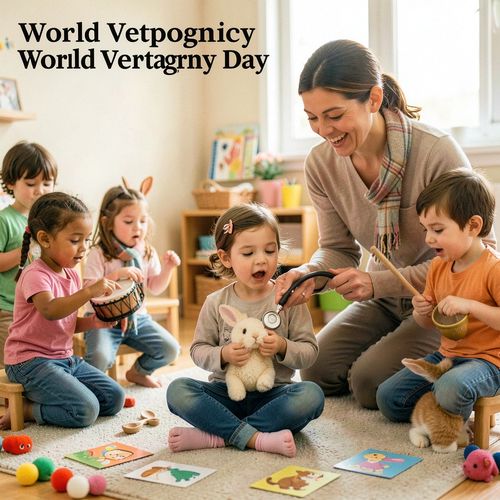 Światowy Dzień Lekarzy Weterynarii — rytmiczne spotkanie - Scenariusz Zajęć