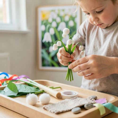 Święto Konwalii — mały bukiecik i dzwoneczkowy taniec - Scenariusz Zajęć