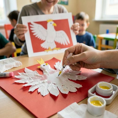 Święto Orła Białego — papierowy orzełek - Scenariusz Zajęć
