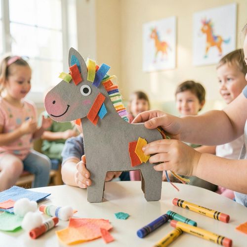 Światowy Dzień Osła — kolorowy osiołek - Scenariusz Zajęć