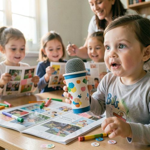 Małe media — moja pierwsza gazetka i mikrofon - Scenariusz Zajęć