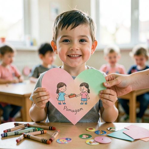 Dzień Dobrych Uczynków — Kolorowe Serduszka - Scenariusz Zajęć