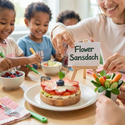 Dzień Florysty — Kwiatowe kanapki i jadalne bukieciki - Scenariusz Zajęć