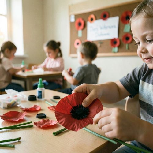 Pamiątkowy mak dla Weterana - Scenariusz Zajęć
