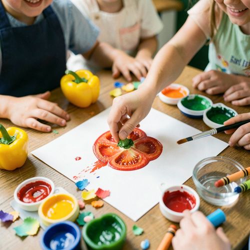 Dzień Papryki — stempelki i kolaż - Scenariusz Zajęć